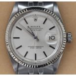 A gents stainless steel automatic Rolex Oyster Perpetual Datejust wristwatch, model 1601, c.1972,