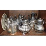 SECTION 37. Silver-plated wares including a large quantity of various teapots etc.