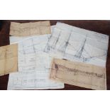 A small collection of assorted deck plans and rigging diagrams all relating to HMS Victory,