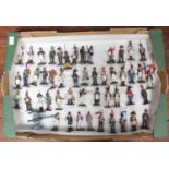 100 delPrado 'Napoleon at War' model toy soldiers including two cannons and 100 'Napoleon at War'