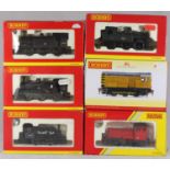 Six Hornby '00' gauge engines including 5x Tank and 1x Diesel, all boxed (see images)