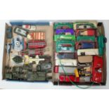 Various unboxed Dinky military vehicles etc, together with various boxed modern collectors cars,