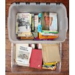 A good collection of assorted steam, tram and bus related reference books across two large boxes,