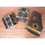 A 'Welsh Harp Zither Co' Zither, together with a Parsifal Melodeon with 10 keys and 3 stops, in