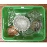 Various jelly moulds including glass, tin and ceramic examples (12)