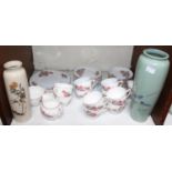 SECTION 8. A Colclough ceramic part tea set, comprising cups, saucers and plates etc. in a floral