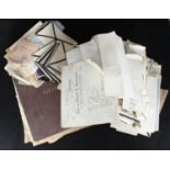 A good collection of assorted 19th and early 20th century correspondence, letters and receipts