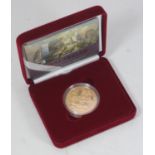 A Royal Mint 2005 'The Battle of Trafalgar' UK proof struck 22ct gold £5 coin, 39.94g, in plastic