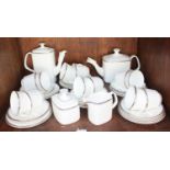 SECTIONS 33 & 34 A Royal Doulton 'Platinum Concord' tea, coffee and dinner service comprising 12-
