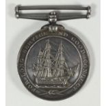 A Royal Navy Long Service and Good Conduct medal awarded to 'H. E. CHALMERS. CARP. MATE. H.M.S.