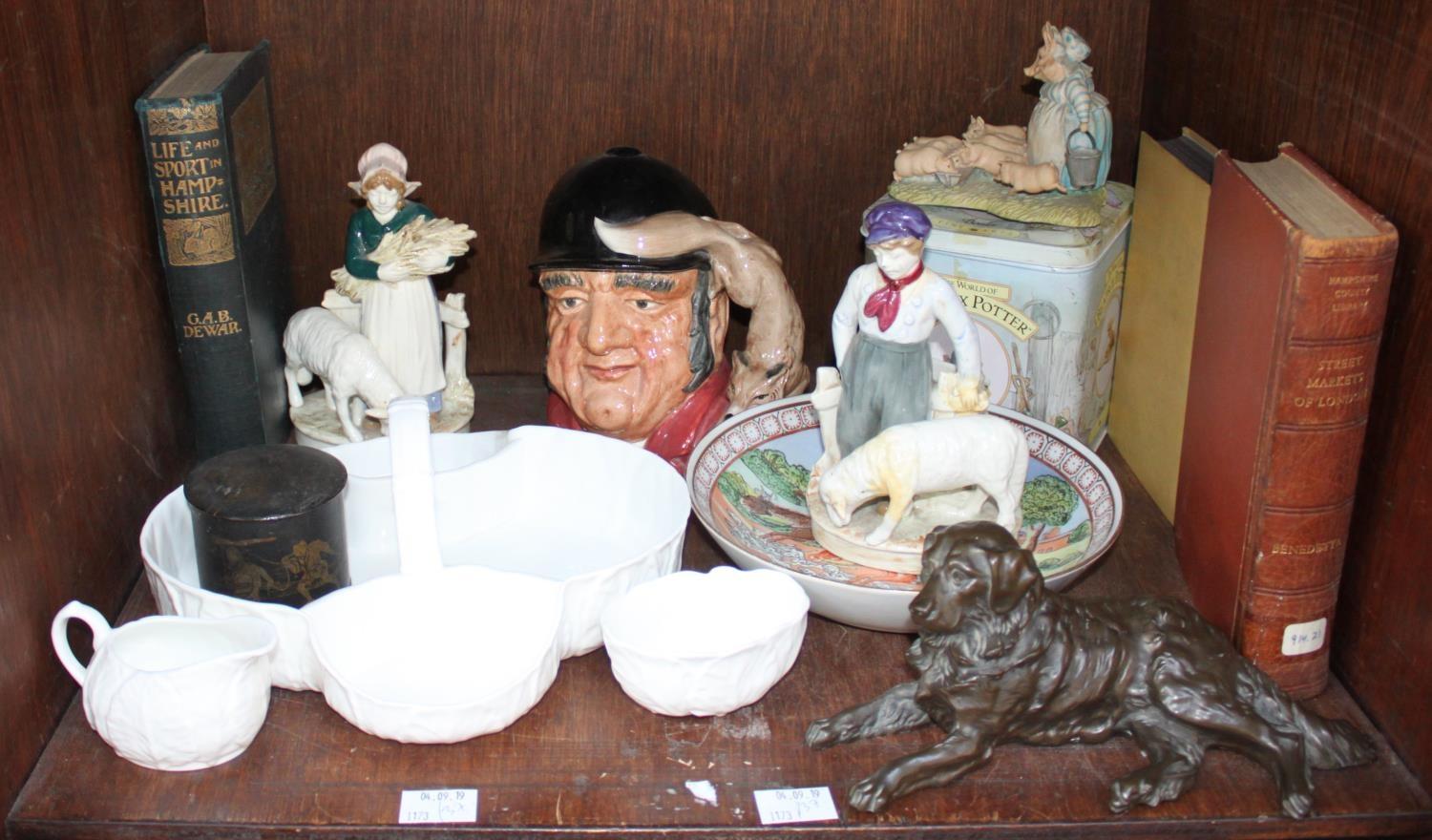 SECTION 37. A collection of assorted ceramics and collectables including a Royal Doulton character