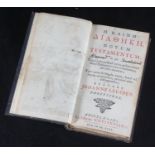 Johannes Leusden (26 April 1624 ? 30 September 1699) 'Novum Testamentum', with gilt-tooled spine,