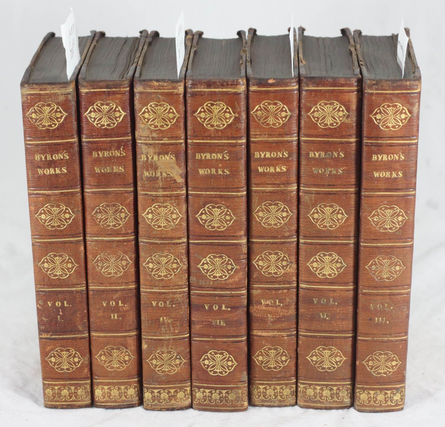 Byron (George Gordon Noel, Lord, 1788-1824) 'The Complete Works of Lord Byron', seven volumes,