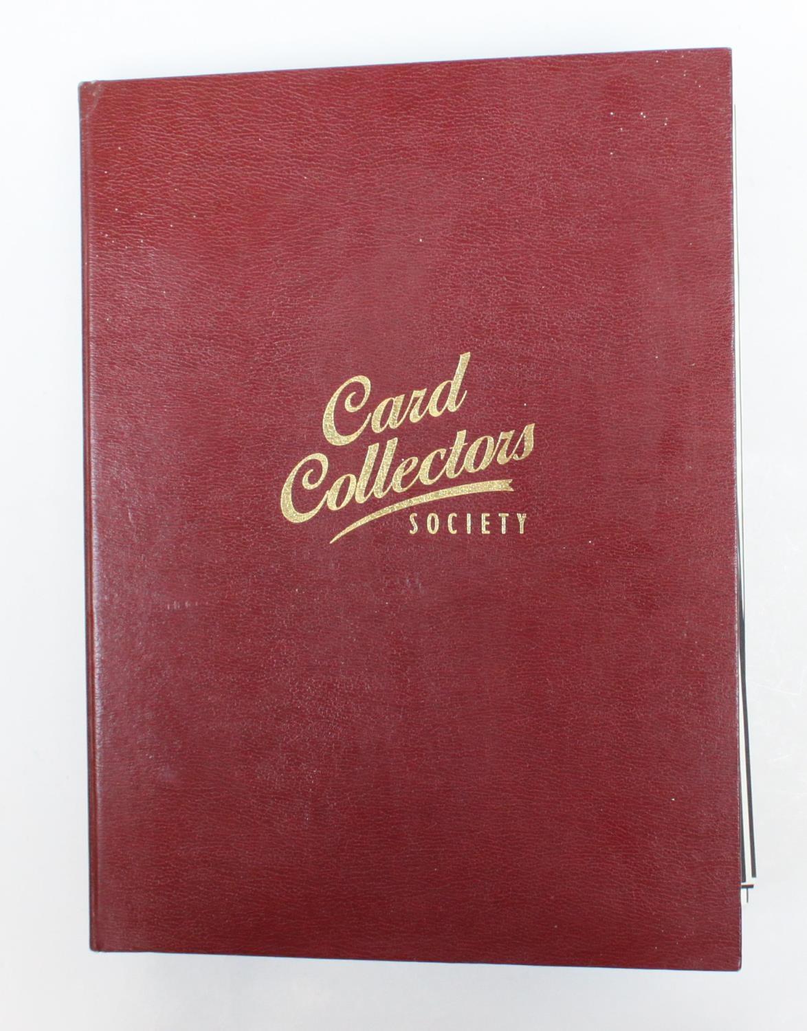 A 'Card Collector's Society' gilt-tooled album of 28x reprinted sets with info sheets - Bild 3 aus 3