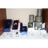 SECTION 1. Twenty various Swarovski Crystal ornaments, with numerous original boxes and packaging