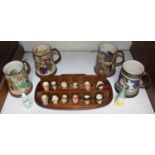 SECTION 4. A set of twelve Royal Doulton miniature Charles Dickens character jugs, two Royal