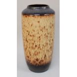 A large West German floor-standing vase decorated in brown running glazes, approx. 50cm high