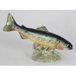 A Beswick pottery figure 'Golden Trout', no. 1246, with printed and impressed marks to base, 23cm