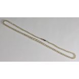 A single row of graduated pearls with 9ct gold clasp