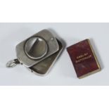 A Victorian silver novelty miniature book holder with magnifier by Sampson Mordan, hallmarked