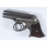 A 19th century Remington Elliott .32 calibre, (obsolete) Pepperbox Derringer, 'ring-finger' four-