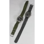 WITHDRAWN: Two watches including an Omega military Dirty Dozen, marked to the back 'WWW Y22668