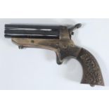 Tipping and Lawden Sharp?s patient four-shot .32 calibre (obsolete) pocket pistol, with 3" blued