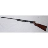 A Diana Luft Gewehr .22 air rifle, with break-barrel cocking mechanism, stained walnut stock with