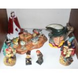 SECTION 20. Royal Doulton figures including 'Mask Seller HN 2103', 'Pied Piper HN2102', small