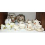 SECTION 13. A Sylvan child's nursery rhyme porcelain tea set comprising six cups, saucers and side