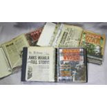 Three large folders containing copies of 'Images of War 1939-1945' magazines including the