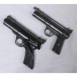 A Webley & Scott .177 'Tempest' model air pistol, together with a 'The Webley Senior' .22 air pistol