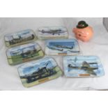 A set of six Bradford Exchange porcelain plates 'Battle of Britain 60th Anniversary,' with