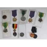 A small quantity of foreign medals including Finish, Belgium etc