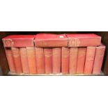 A set of 15 novels by Charles Dickens, printed by Odhams Press Limited, London WC2, in red and