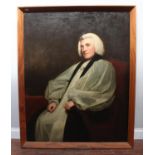 After George Romney. Edmund Law, 1703-1787 Bishop of Carlisle, seated three-quarter length and
