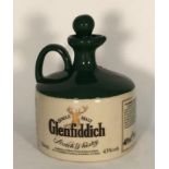 A ceramic decanter of Glenfiddich 'Bonnie Prince Charlie' Malt Whisky, in original cardboard box