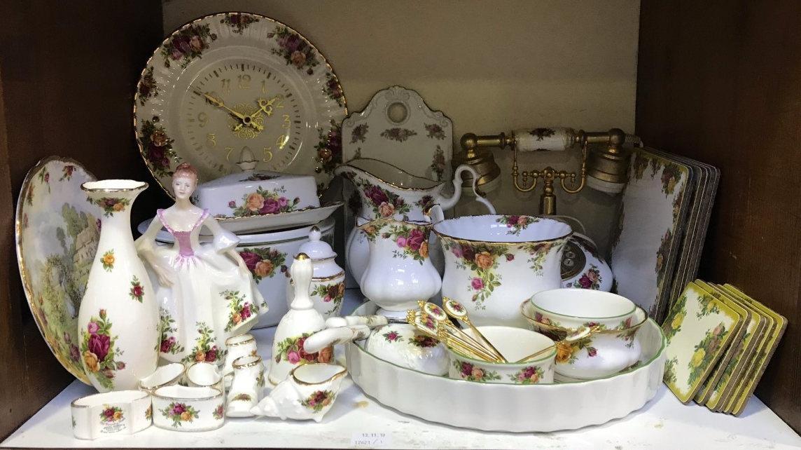 SECTIONS 1 & 2. An extensive collection of Royal Albert 'Old Country Roses' tea and dinner wares,