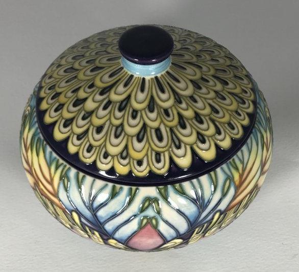 A limited edition Moorcroft pottery 'for Liberty,' covered bowl of compressed globular form, - Image 3 of 4