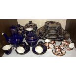 SECTION 14. Six Royal Crown Derby 'Japan pattern' porcelain coffee cans and saucers, together with