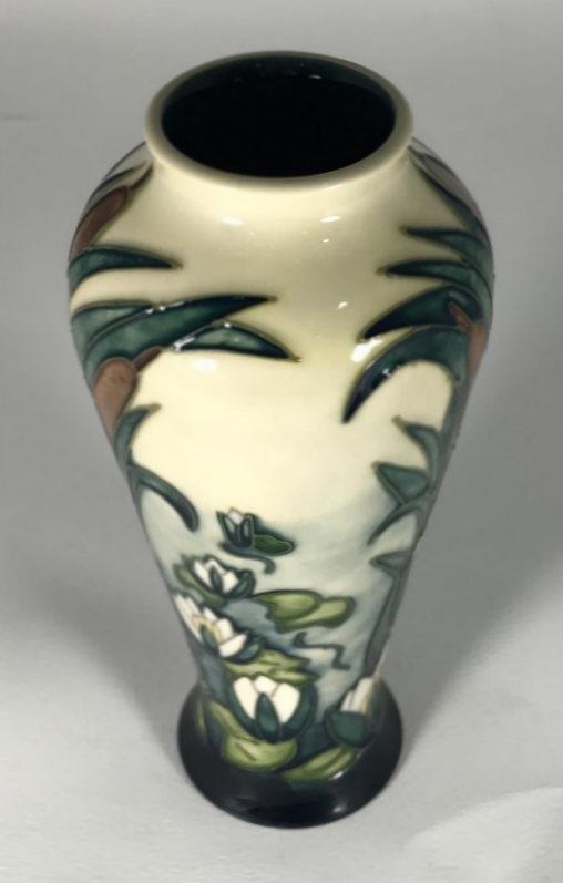 A Moorcroft pottery vase, of inverted baluster form, decorated in the 'Lamia' pattern designed by - Image 3 of 4