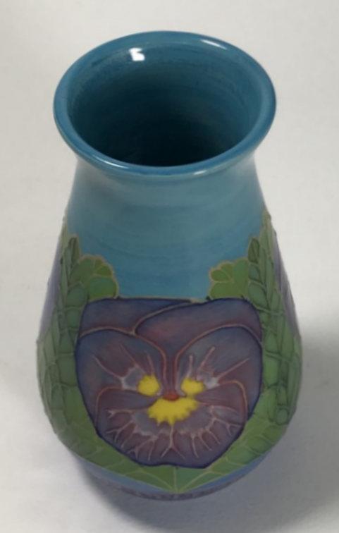 A limited edition Sally Tuffin designed 'Pansies for Thoughts,' vase for Dennis China Works, of - Image 4 of 4