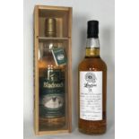 A bottle of Springbank Society Longrow aged 13 years Single Scotch Whisky, distilled 2001, bottled