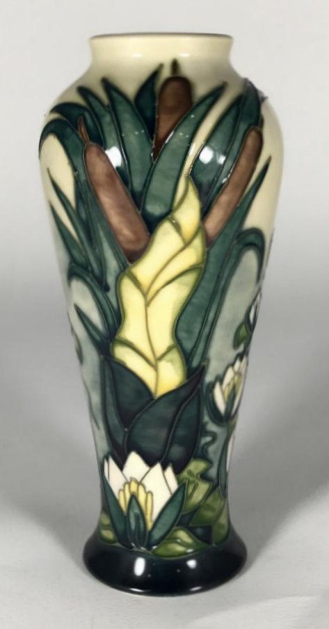 A Moorcroft pottery vase, of inverted baluster form, decorated in the 'Lamia' pattern designed by - Image 2 of 4