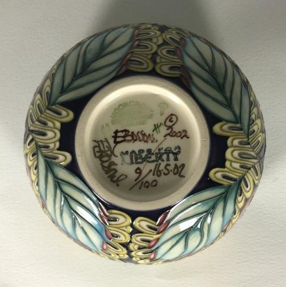 A limited edition Moorcroft pottery 'for Liberty,' covered bowl of compressed globular form, - Image 2 of 4