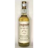 A single bottle of Longmorn Single Cask Malt Whisky, aged 11 Years, limited edition bottle 119 of