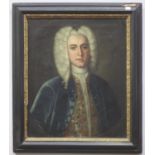 Early 18th century 'Style' half-length portrait of a young man, possibly Bonnie Prince Charlie,