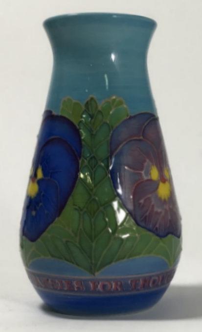 A limited edition Sally Tuffin designed 'Pansies for Thoughts,' vase for Dennis China Works, of - Image 2 of 4