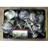 Rowans Hospice Appeal. A large quantity of silver-plated wares including a five-piece tea set with