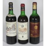 1x bottle Chateau Cantemerle, 1975, Grand Cru Classe de Medoc, (into shoulder), 1x bottle Chateau